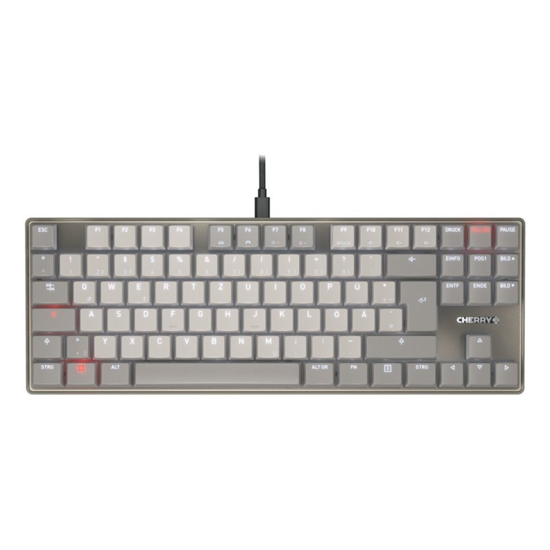 Przewodowa Mechaniczna Klawiatura Cherry Tas Kc 500 Mx Lp 2.0 Ivory Z Layoutem De