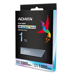 Adata Ue800 Pamięć Usb 1 Tb Usb Type-C 3.2 Gen 2 (3.1 Gen 2) Srebrny