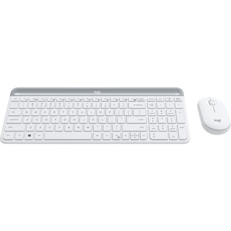 Klawiatura + Mysz Logitech Mk470 Biały