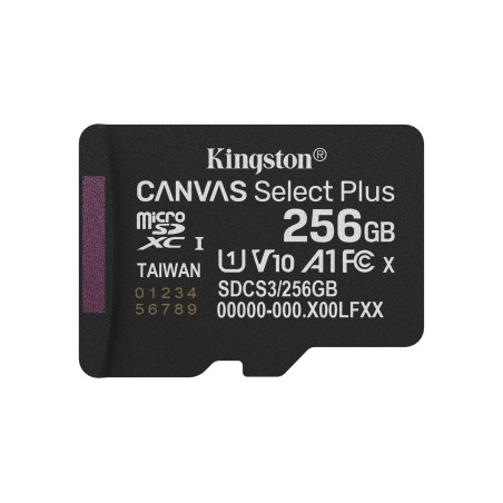 Kingston Microsdxc 256Gb Canvas Select Plus 3 + Adp
