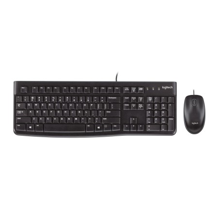 Zestaw Klawiatura + Mysz Logitech Mk120 920-002562 (Membranowa  Usb 2.0  (Us)  Kolor Czarny  Optyczna  1000 Dpi)