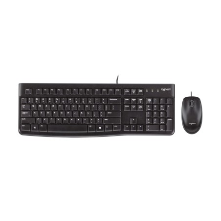 Zestaw Klawiatura + Mysz Logitech Mk120 920-002562 (Membranowa  Usb 2.0  (Us)  Kolor Czarny  Optyczna  1000 Dpi)