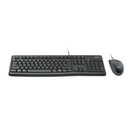 Zestaw Klawiatura + Mysz Logitech Mk120 920-002562 (Membranowa  Usb 2.0  (Us)  Kolor Czarny  Optyczna  1000 Dpi)