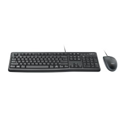 Zestaw Klawiatura + Mysz Logitech Mk120 920-002562 (Membranowa  Usb 2.0  (Us)  Kolor Czarny  Optyczna  1000 Dpi)