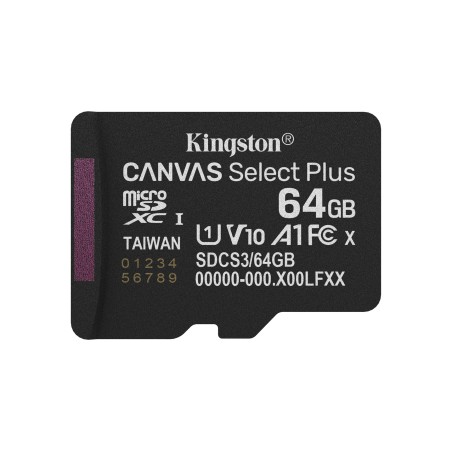 Kingston Microsdxc 64Gb Canvas Select Plus 3 + Adp
