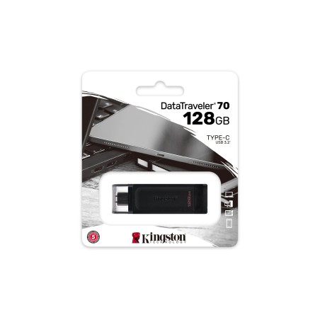 Kingston Flash 128Gb Usb-C 3.2 Gen1 Datatraveler 70