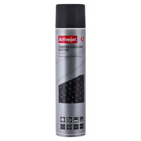 Activejet Aoc-201 Sprężone Powietrze (600 Ml) Powietrze W Sprayu Do Czyszczenia, Łatwo Czyści Trudno Dostępne Miejsca.