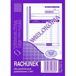 222-5 Rachunek Michalczyk&Prokop A6 (Pion) 80 Kartek