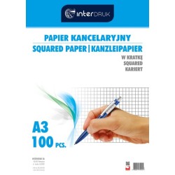 Papier Kancelaryjny A3 Kratka (100) Interdruk