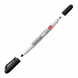 Pisaki 2-Stronne Do Białych Tablic Toma, 2 Końcówki Cienkie 0,5 I 0,8Mm, Czarny To-270 Toma