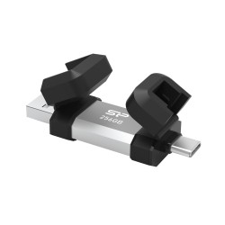 Silicon Power C51 256Gb Usb-A Usb-C Silver