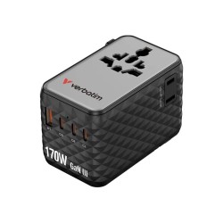 Uniwersalny Zasilacz Podróżny Verbatim Charge 'N' Travel 170 W