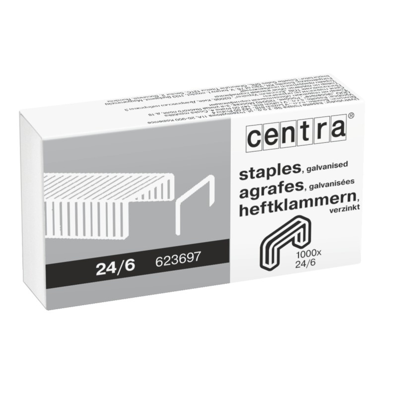 Zszywki Centra 24/6 Box 1000, 623697