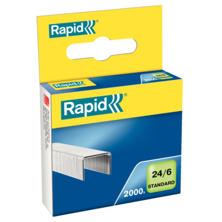 Zszywki Rapid Standard 24/6 2M , 2000 Szt. Rapid 24858800