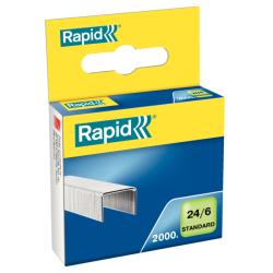 Zszywki Rapid Standard 24/6 2M , 2000 Szt. Rapid 24858800