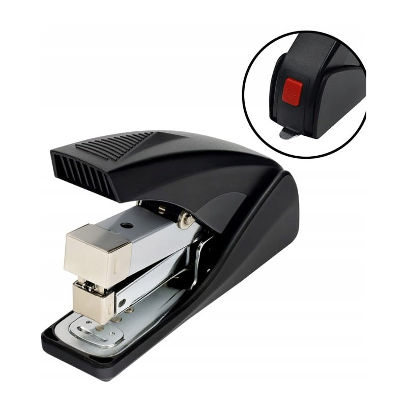 Zszywacz Eagle S5180 Safe Force., Czarny, 50 Kartek 50K 110-1675 Na Zszywki 24/6, 26/6, 23/6, 23/8