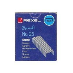 Zszywki Nr.25(4Mm) 1500Szt. Acco5020 Rexel Bambi