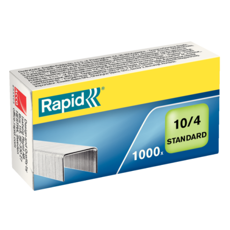 Zszywki Rapid Standard 10/4 1M, 1000 Szt., 24862900