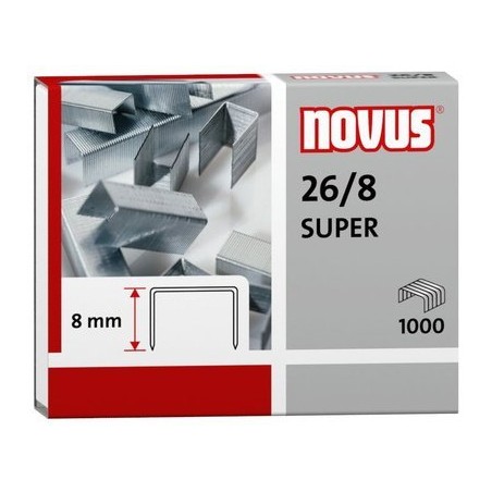 Zszywki 26/8 Super 1000Sztuk Novus 040-0199