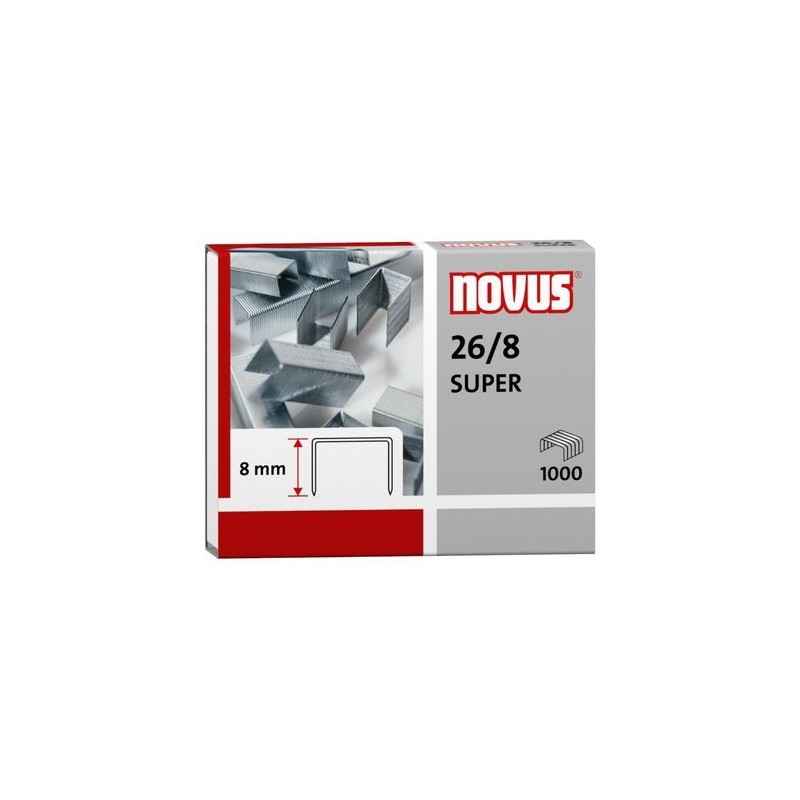 Zszywki 26/8 Super 1000Sztuk Novus 040-0199