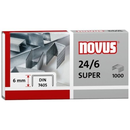 Zszywki 24/6 Din Super 1000Sztuk Novus 040-0026