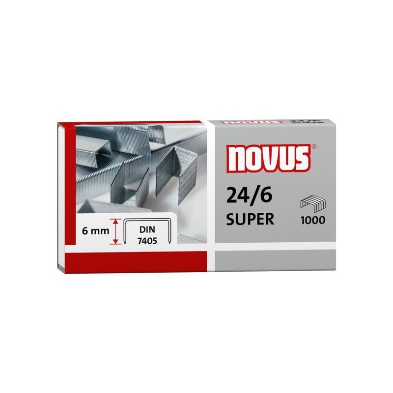 Zszywki 24/6 Din Super 1000Sztuk Novus 040-0026