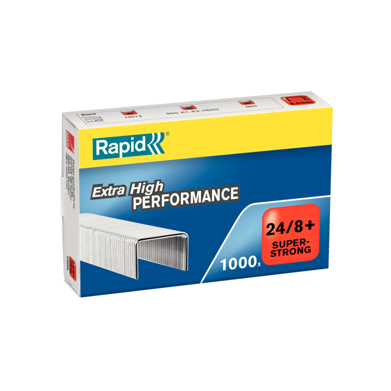 Zszywki Rapid Super Strong 24/8+ 1M, 1000 Szt., 24858500