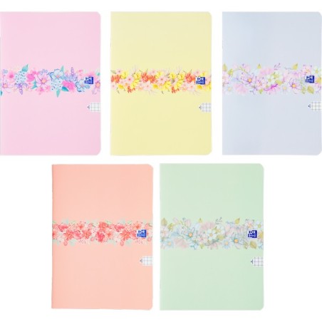 Zeszyt Oxford Flowers A5 60 Kartek Kratka 5X5 Mm Mix 400181450