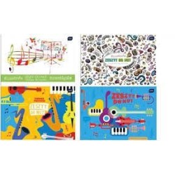 Zeszyt Do Nut B5 16K Mix Szeroka Linia Interdruk 7469