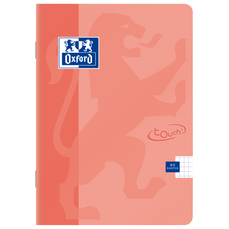 Zeszyt Touch Pastel A5 60K 90G Kratka Z Marginesem Koral 400151700 Oxford