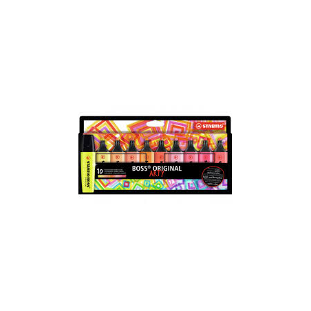 Zakreślacz Boss Arty 10Szt Wallet 70/10-1-20 Stabilo