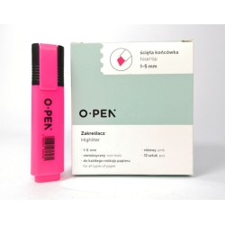Zakreślacz Różowy Dh106 Open