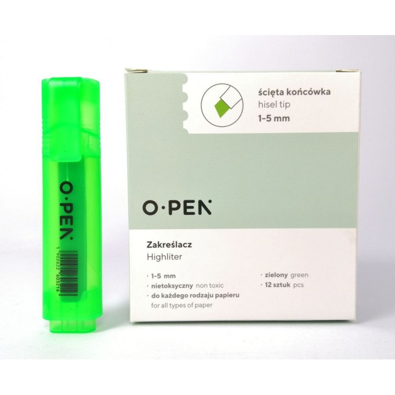 Zakreślacz Zielony Dh106 Open