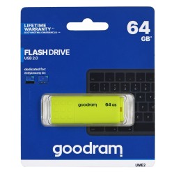 Pendrive Goodram Ume2 Ume2-0640Y0R11 (64Gb  Usb 2.0  Kolor Żółty)