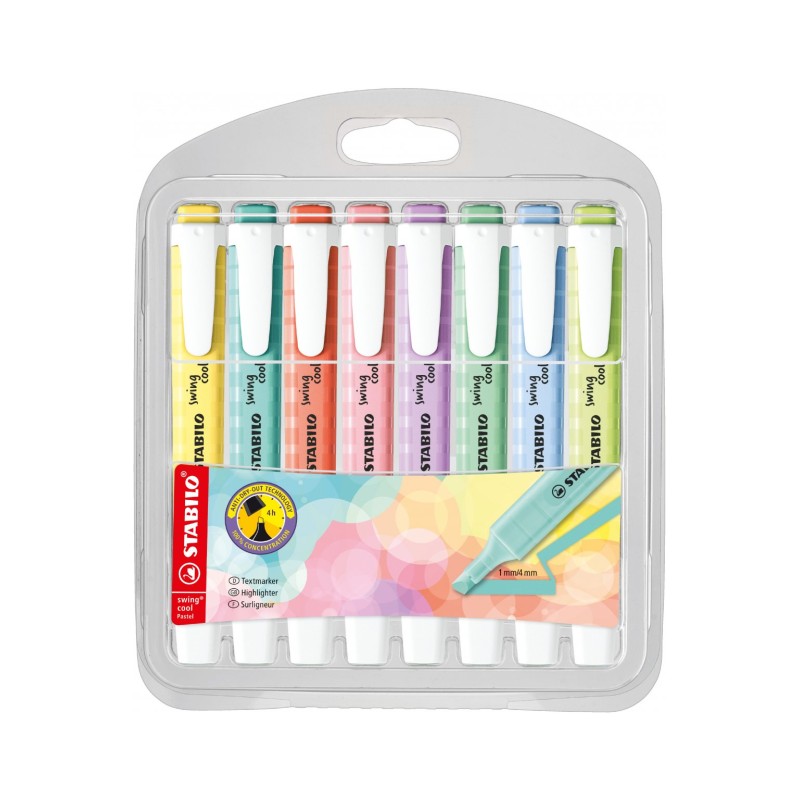 Zakreślacz Stabilo Swing Cool Pastel Etui 8 Szt. 275/8-08-1