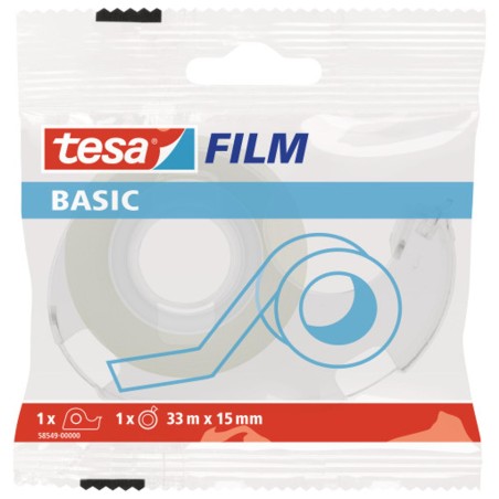 Taśma Biurowa Tesa Basic 15Mmx33M Z Dyspenserem Etui 58549