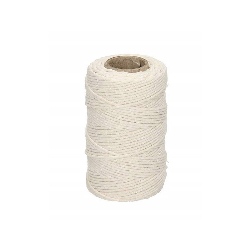 Nici Lniane Białe Dratwa 100G 120M Sznurek