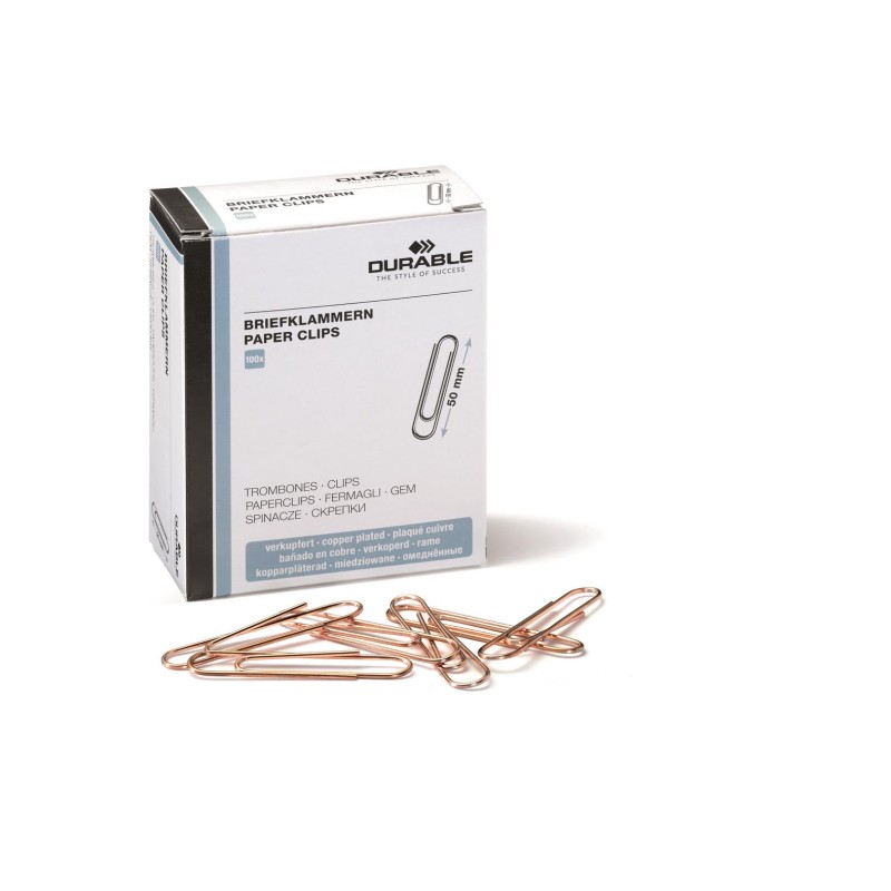 Spinacze 50 Mm, Miedziowane 122524 Durable