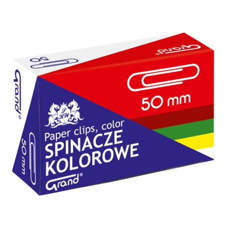 Spinacz Kolorowy R-50 -50Szt.grand 110-1661