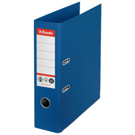 Segregator Esselte No.1 Neutralny Pod Względem Emisji Co2, A4, Szer. 75 Mm, Niebieski 627565