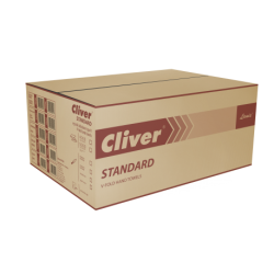 Ręczniki Składane V Standard Extra Białe 4000 Składek Makulatura Cliver (Zz) 2165