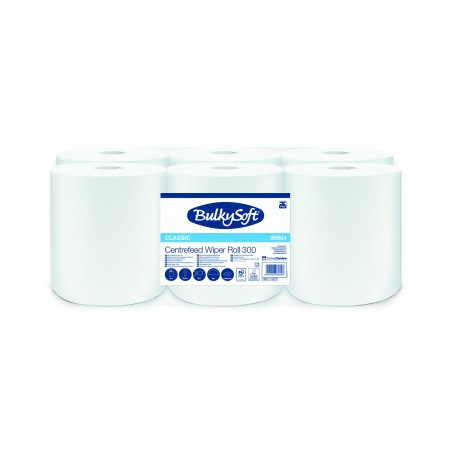 Ręcznik W Roli 300M 1W Bulkysoft 96604 Centralnego Dozowania Z Perforacją  Op. 6 Szt