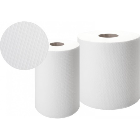 Ręcznik W Roli Ecoline 100/2 (6 Rolek) 100M 2Warstwy Biały Makulatura Ellis 3063