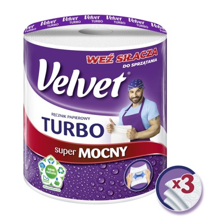 Ręcznik Velvet Turbo 3 Warstwy 300 Listków