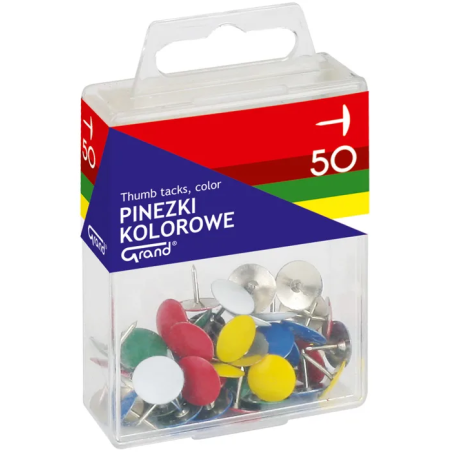 Pinezki Kolorowe Grand 50Szt.t4 110-1115