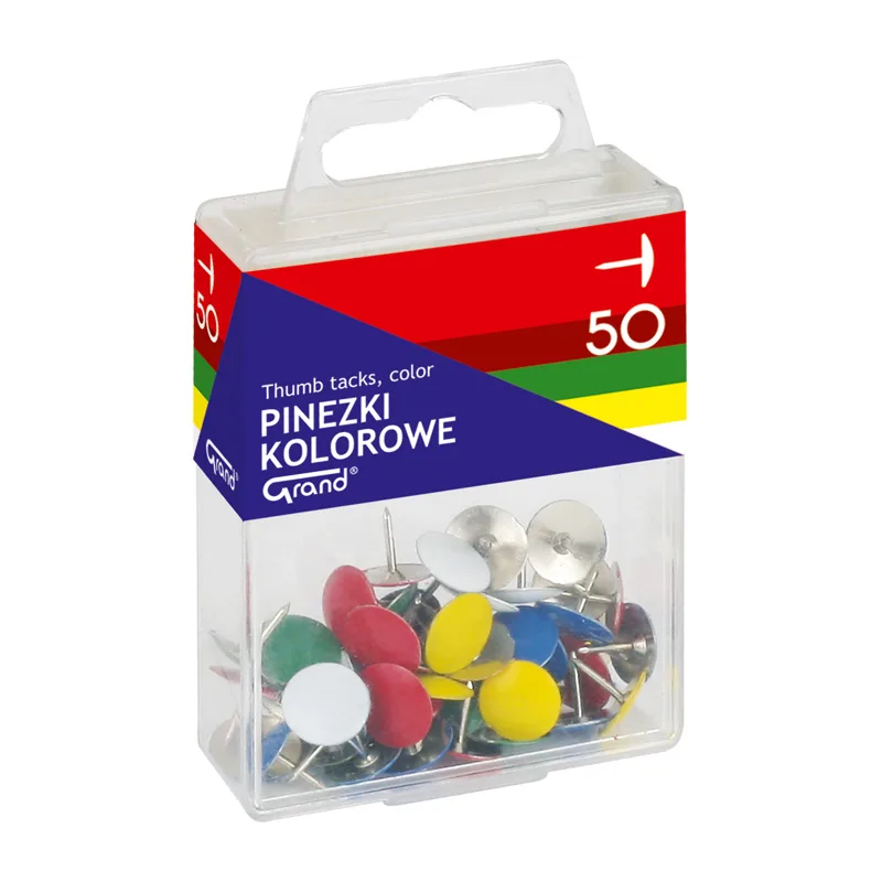 Pinezki Kolorowe Grand 50Szt.t4 110-1115