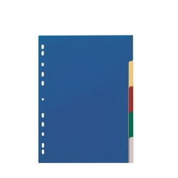 Przekładki Pp A4, Kolorowe Indeksy, 5 Części Pięciokolorowy 673027 Durable