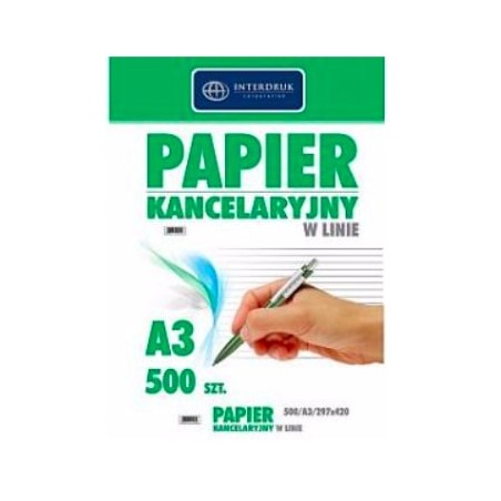 Papier Kancelaryjny A3 Linia (500) Interdruk
