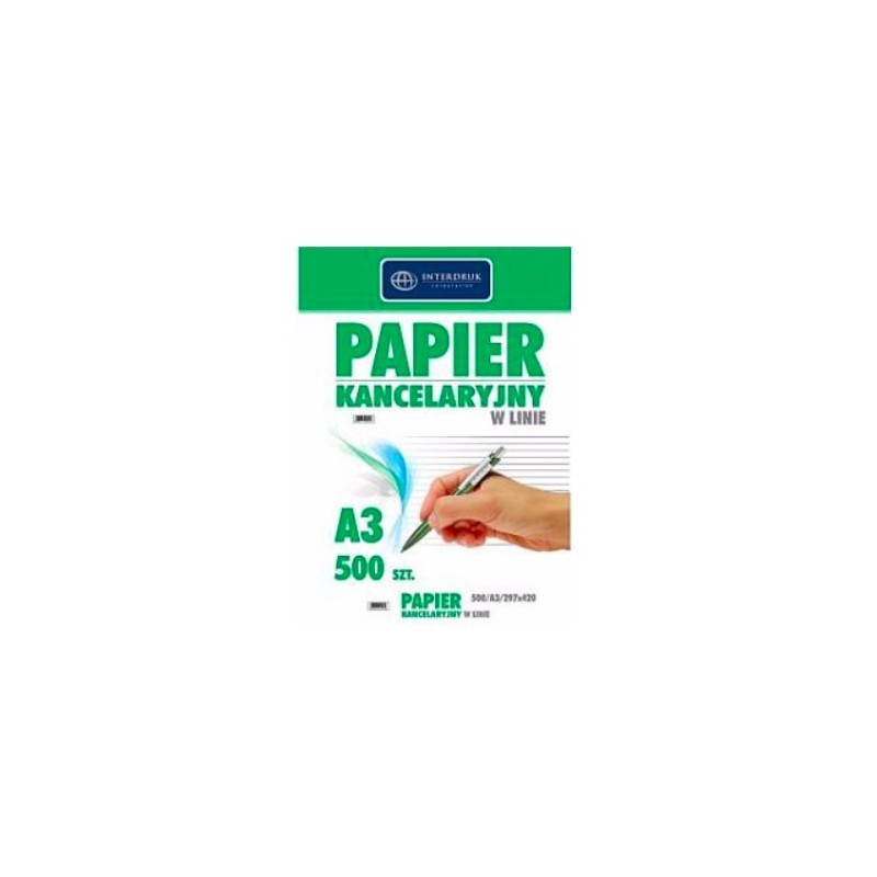Papier Kancelaryjny A3 Linia (500) Interdruk