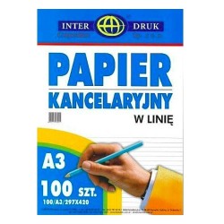 Papier Kancelaryjny A3 Linia (100) Interdruk